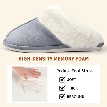 Γυναικείες αφράτες παντόφλες Cozy Memory Foam Παντόφλες Σπιτιού Χνουδωτές γυναικείες παντόφλες σαν μαλλί Χνουδωτά παπούτσια με επένδυση φλις Δώρα Αγίου Βαλεντίνου