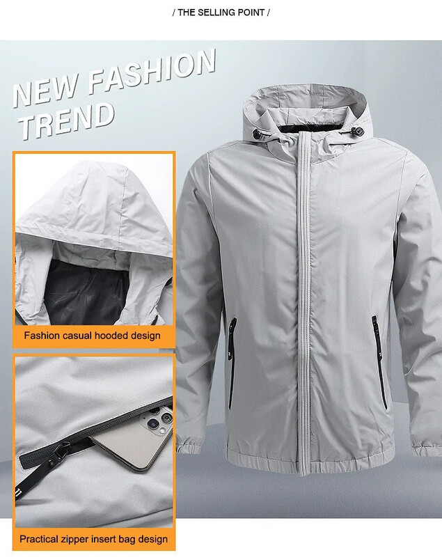 Muška proljetna vjetrovka Vojne terenske jakne Outerweal Muška taktička vodootporna pilotska jakna s kapuljačom za muškarce Ulična odjeća