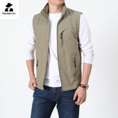 Ležerni prsluk za pecanje Muška modna mreža proljeće ljeto 2024. Radna jakna bez rukava Lov na otvorenom Kampiranje Alati Džepni prsluk