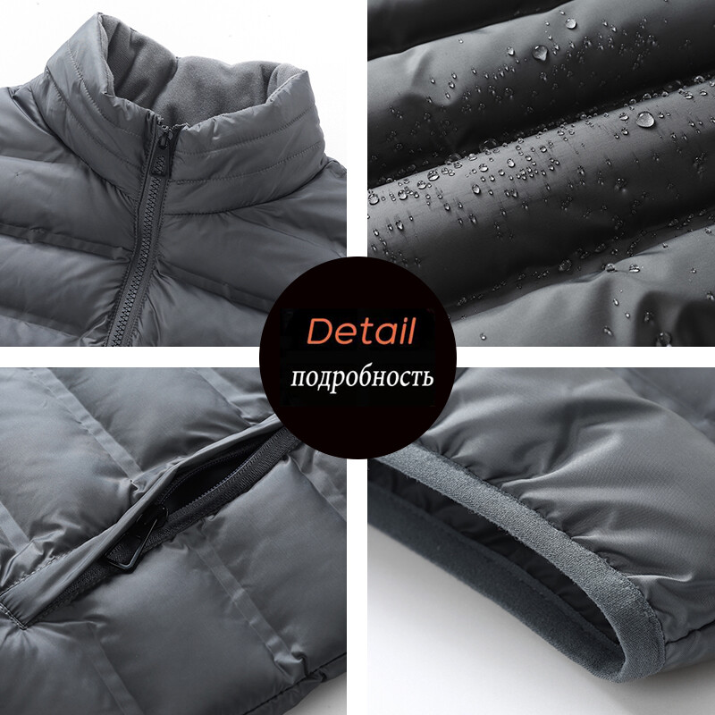 Muška jesenska ležerna jakna bez rukava Muška zimska topla deblja jakna Muški modni vodootporni prsluk jakne Muške