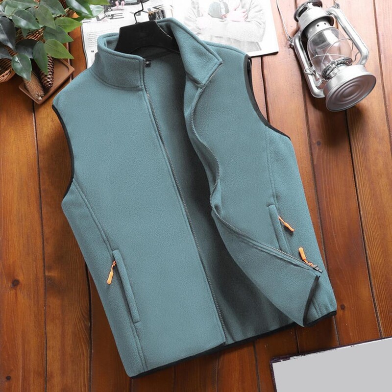 Hot Men Polar Fleece Vests Outdoor Veste Unisex Multi kabatas Silta Vēja Necaurlaidīga Ziemas Jauna Pārgājienu Ski Cargo Veste