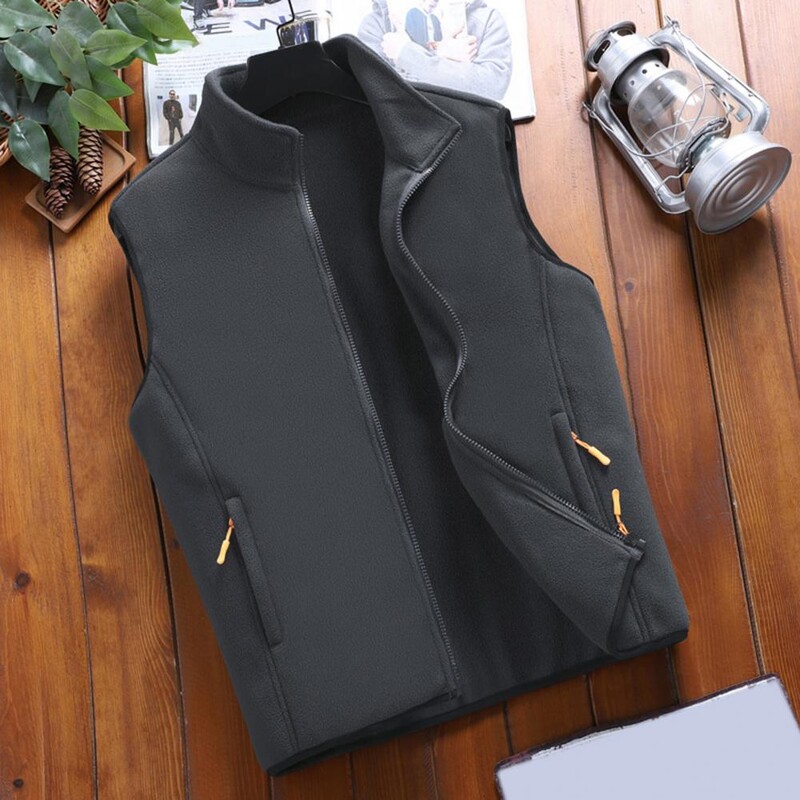 Hot Men Polar Fleece Vests Outdoor Veste Unisex Multi kabatas Silta Vēja Necaurlaidīga Ziemas Jauna Pārgājienu Ski Cargo Veste