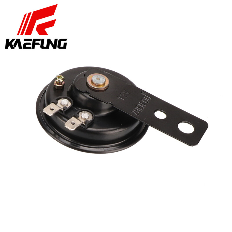 Horn motociklo garsiakalbis Universal Black Mini Air Horn 48v 60v, tinka dviračiui, sunkvežimiui, dviračiui, motoroleriui, keturračiui, elektriniam motociklui