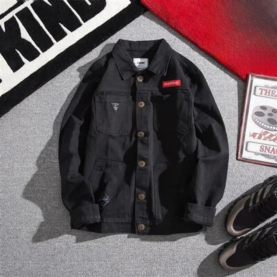 Moderna Vintage Pilot džinsu jaka vīriešiem Pavasara rudens japāņu stila top maskēšanās jaka Modes, regulāra garuma