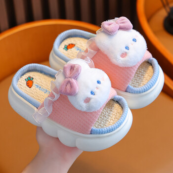 Νέα παιδικά κινούμενα σχέδια Rabbit Len Slippers Ανοιξιάτικες και Φθινοπωρινές Διαφάνειες για Κοριτσίστικο Εσωτερικό Αντιολισθητικό Mule For Four Seasons