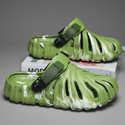 Muške cipele 35-45 Ekološki prihvatljive Green Leaf EVA papuče Kamuflažne vanjske udobne sandale Ženske japanke za par na plaži