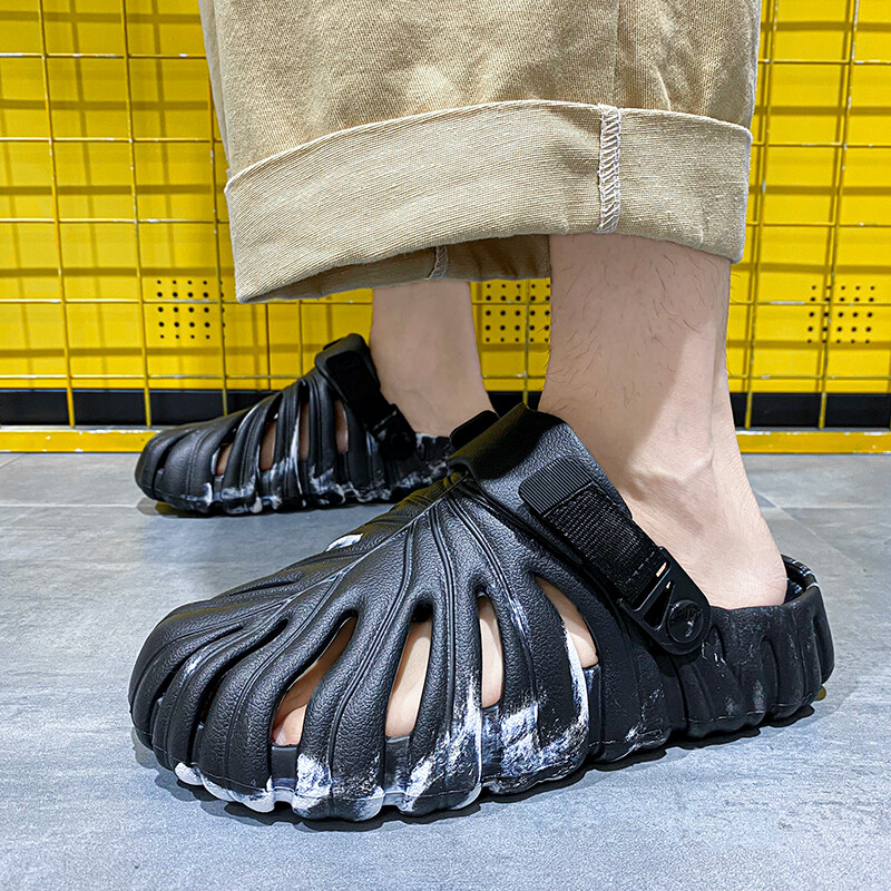 Muške cipele 35-45 Ekološki prihvatljive Green Leaf EVA papuče Kamuflažne vanjske udobne sandale Ženske japanke za par na plaži