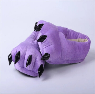 2024. g. Pieaugušajiem Jauki Dzīvnieku multfilmas Čības Sieviešu Vīriešu Apavi Bērni Karikatūra Ķepa Ziemas Silta Spīļu Čības Helovīna Ziemassvētkiem