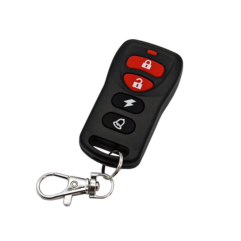 Motocikla pretaizdzīšanas signalizācijas sistēma Bezvadu tālvadības dzinēja startera apturēšana ar tālvadības pults atslēgas moduļa skaņas signālu 12V motociklam