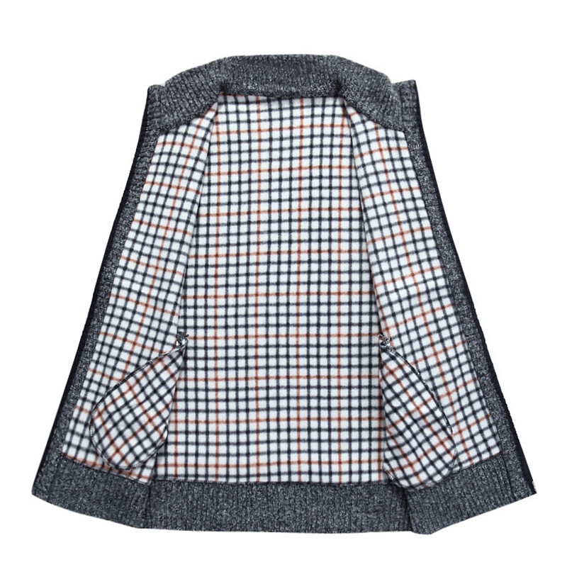 2023. gada rudens ziema vīriešu vilnas džempera veste bieza, silta ikdienas jaka bez piedurknēm Džemperis Kašmira vīriešu trikotāžas vilnas veste