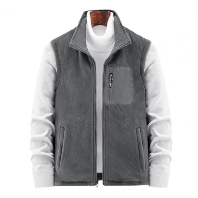 Jachetă reversibilă pentru femei, iarnă, pentru bărbați, cu fermoar, cu buzunare multiple, căptușeală din lână, pluș termic rezistent la vânt pentru femei