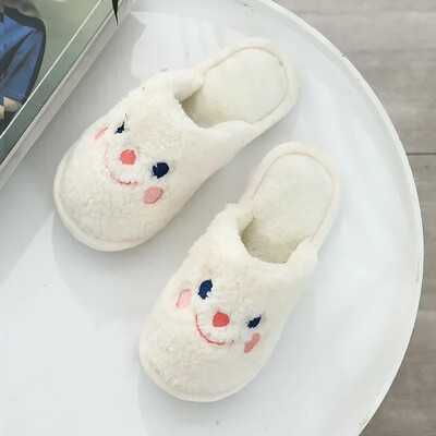 Sieviete Ziemas kokvilnas čības Jauna piegriezuma Jauki Cūkas mākslīgās kažokādas siltie slaidi Plīša čības Pāri Mīksta zole iekštelpu pūkainas čības56