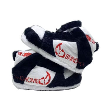 BNNDHOME Winter Warm One Size Sneaker Unisex Παντόφλες εσωτερικών χώρων Γυναικείες ανδρικές συρόμενες πατώματα κρεβατοκάμαρας Home Βαμβακερά παπούτσια