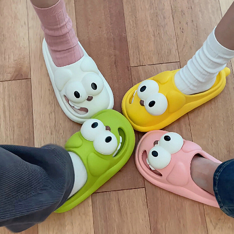 Γυναικεία παπούτσια Καλοκαιρινή παραλία Σύννεφο Big Eyes Dog Cartoon Cute Kawaii Slides Σανδάλι Αστεία σαγιονάρες Μαλακή σόλα, αντιολισθητική Женские