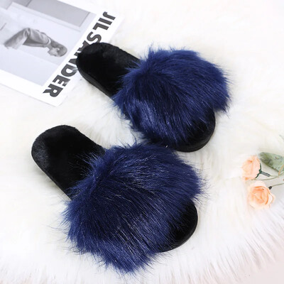 Αυθεντικές Γυναικείες βελούδινες παντόφλες Amazon International Trade Home Indoor Long Βαμβακερές Παντόφλες