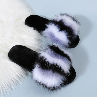 Αυθεντικές Γυναικείες βελούδινες παντόφλες Amazon International Trade Home Indoor Long Βαμβακερές Παντόφλες