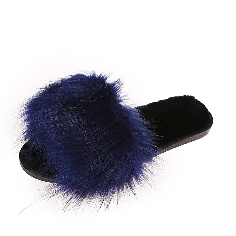 Αυθεντικές Γυναικείες βελούδινες παντόφλες Amazon International Trade Home Indoor Long Βαμβακερές Παντόφλες