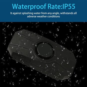 IP65 Водоустойчива аларма за мотоциклети и велосипеди със SOS функция и безжично дистанционно управление против кражба 113dB Захранва се от батерия