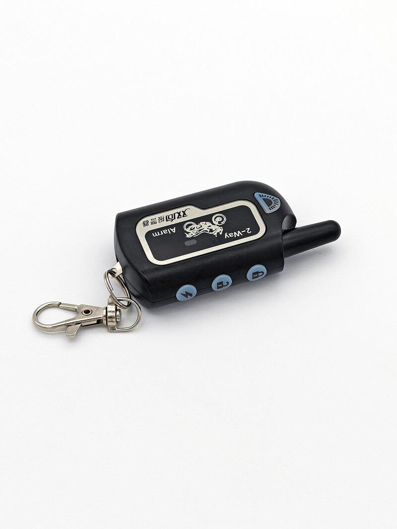 Alarmă antifurt pentru motocicletă în 2 căi Pornire la distanță a motorului 12v Bicicletă electrică Alarma de securitate în două căi Scuter Protecție antifurt