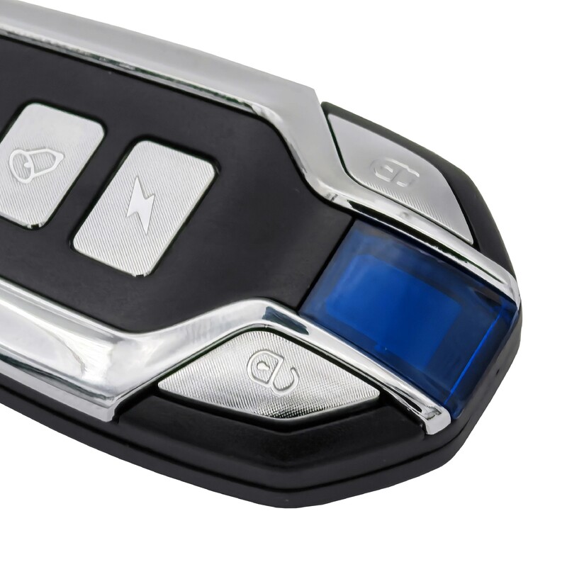 12V universali apsaugos nuo vagystės signalizacija, vibracijos signalizacija, dvigubas blykstės raginimas, reguliuojamas automobilio paieškos jautrumas