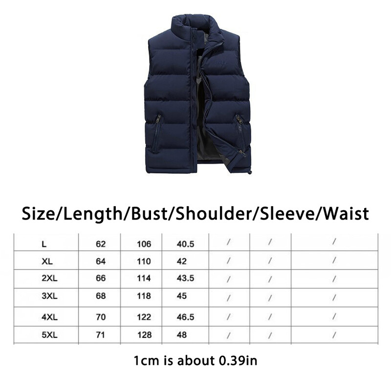 Vīriešu jaka dūnu veste rudens ziemas silta stāva apkakle ķermeņa sildītāji Modes vēja necaurlaidīgs apģērbs mētelis rāvējslēdzēja kabata