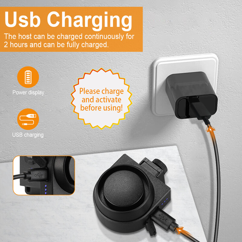 Sistem antifurt de alarmă pentru motocicletă pentru bicicletă Sistem de securitate cu vibrații pentru bicicletă Senzor de mișcare reîncărcabil polivalent Dispozitiv de alertă