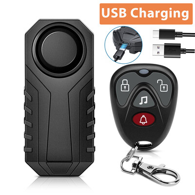 Anchtek Motocikl Bicikl Protuprovalni Alarm USB Punjenje Vodootporan Bežični Vibracijski Senzor Sustav Upozorenja Alarma Moto Auto Alarm