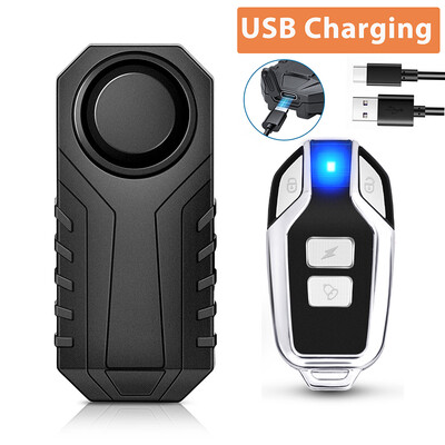Anchtek Motocikl Bicikl Protuprovalni Alarm USB Punjenje Vodootporan Bežični Vibracijski Senzor Sustav Upozorenja Alarma Moto Auto Alarm
