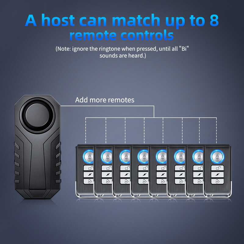 Anchtek Motocikl Bicikl Protuprovalni Alarm USB Punjenje Vodootporan Bežični Vibracijski Senzor Sustav Upozorenja Alarma Moto Auto Alarm