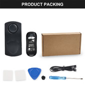 Ūdensizturīgs motocikla trauksmes signāls 113dB tālvadības pults bezvadu pret pazaudēšanas brīdinājuma trauksmes sensors Velosipēda signalizācijas drošības aizsardzība