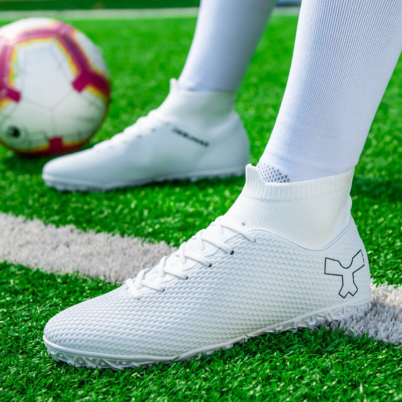 Noi ghete de fotbal unisex lungi cu vârfuri pentru bărbați, pantofi de fotbal cu unghii sparte, pantofi de fotbal pentru antrenament AG/TF, pantofi de fotbal, pantofi anti-alunecare.