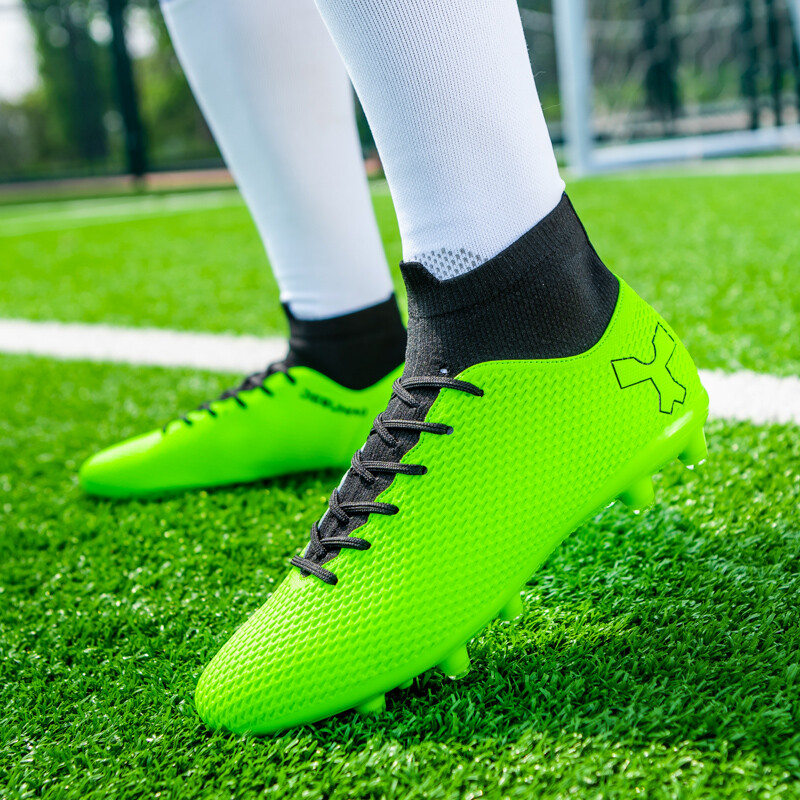 Noi ghete de fotbal unisex lungi cu vârfuri pentru bărbați, pantofi de fotbal cu unghii sparte, pantofi de fotbal pentru antrenament AG/TF, pantofi de fotbal, pantofi anti-alunecare.