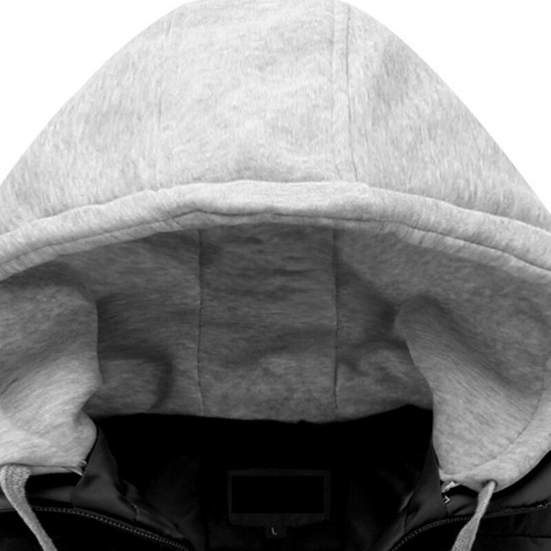 Vīriešu rudens ziemas silta veste ar kapuci, rāvējslēdzēja aizdari, ūdensnecaurlaidīga aukstuma novēršanas gadījuma veste bez piedurknēm