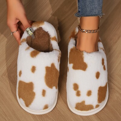 Evshine Papuci de casă din bumbac de iarnă pentru femei, papuci de casă, confortabili, anti-alunecare, pentru femei, drăguți, pufosi, pantofi pentru dormitor