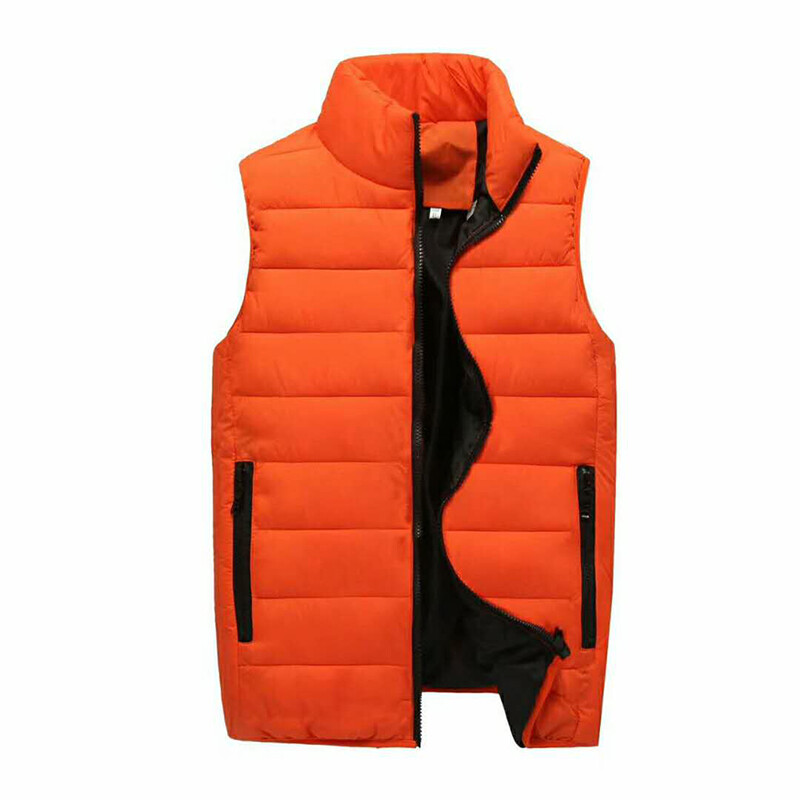 b 2024 Új téli őszi ujjatlan férfi dzseki divatos meleg férfi téli mellény könnyű plusz méretű férfi pehely pamut mellény