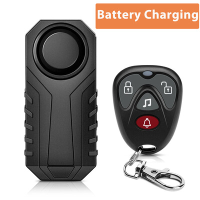 Anchtek USB uzlādējams motociklu motociklu signalizācija bezvadu signalizācija Moto vibrācijas sensora brīdinājuma sistēma āra drošības aizsardzība