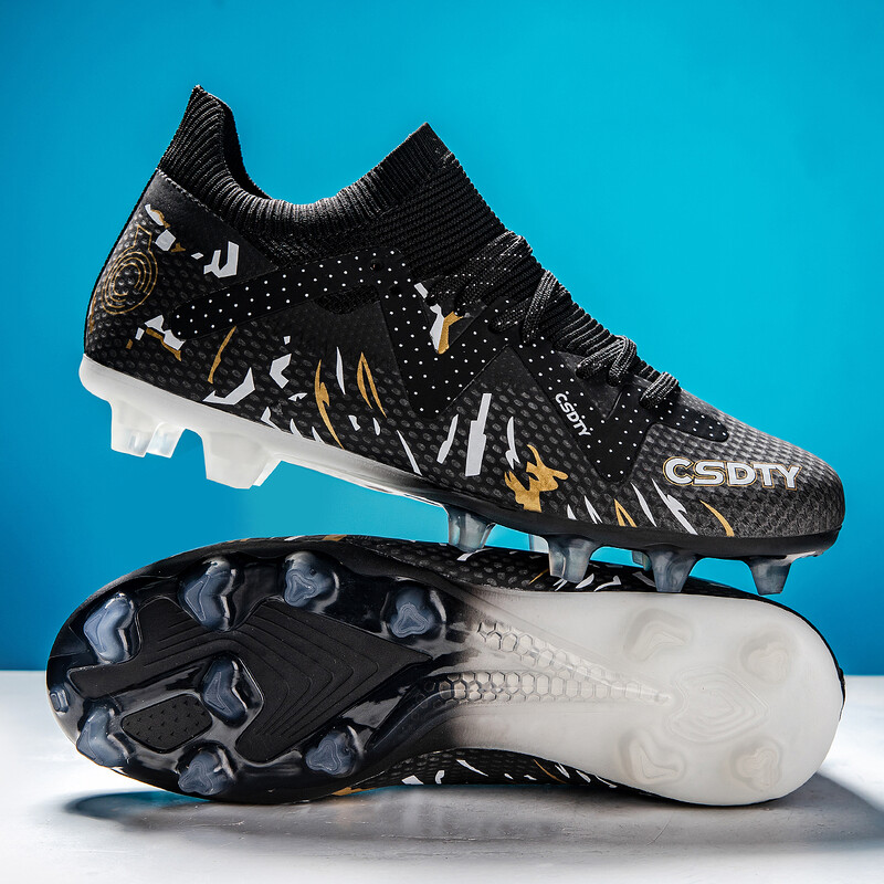 Noi pantofi de fotbal pentru bărbați, ghete de fotbal pentru adulți, ghete de futsal anti-alunecare, sport, de înaltă calitate, anti-alunecare, ușoare, TF/FG, antrenament pe iarbă
