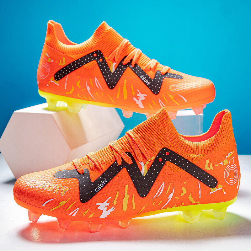 Noi pantofi de fotbal pentru bărbați, ghete de fotbal pentru adulți, ghete de futsal anti-alunecare, sport, de înaltă calitate, anti-alunecare, ușoare, TF/FG, antrenament pe iarbă