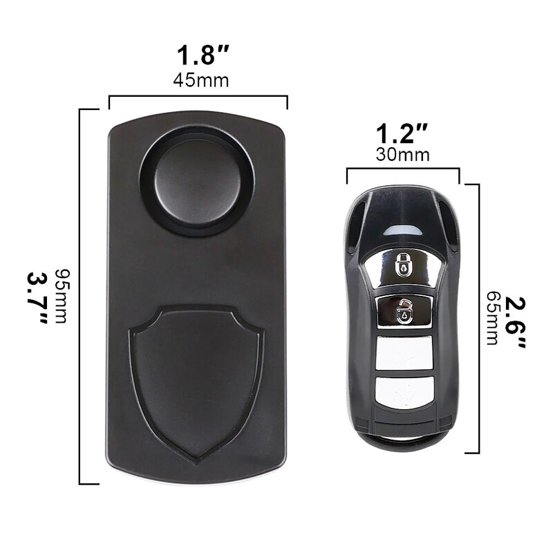 113dB Alarma pentru biciclete pentru motociclete Alarma cu telecomanda fara fir Impermeabil Antifurt pentru motociclete Vibratie Senzor de miscare Alarma