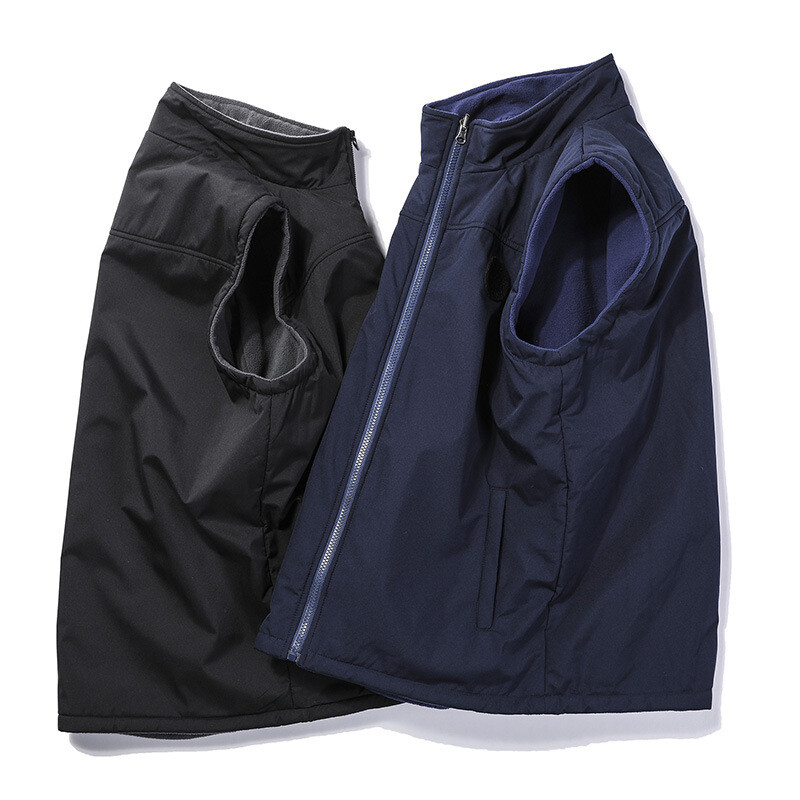 DIMUSI Zimski muški prsluci Modni topli prsluci od flisa Ležerna vanjska odjeća Termalni softshell prsluci Muška jakna bez rukava Odjeća