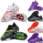 Profesionalne nogometne kopačke Drop Shipping Unisex prozračne mekane muške nogometne cipele s dugim šiljcima Nogometne kopačke Cipele za dvoranske sportove
