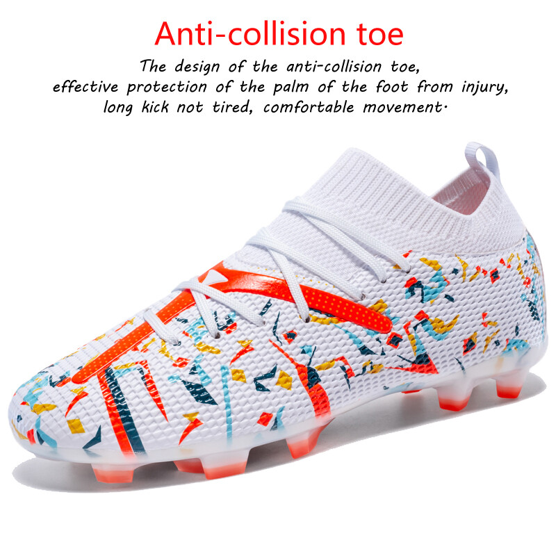 Profesionalne nogometne kopačke Drop Shipping Unisex prozračne mekane muške nogometne cipele s dugim šiljcima Nogometne kopačke Cipele za dvoranske sportove