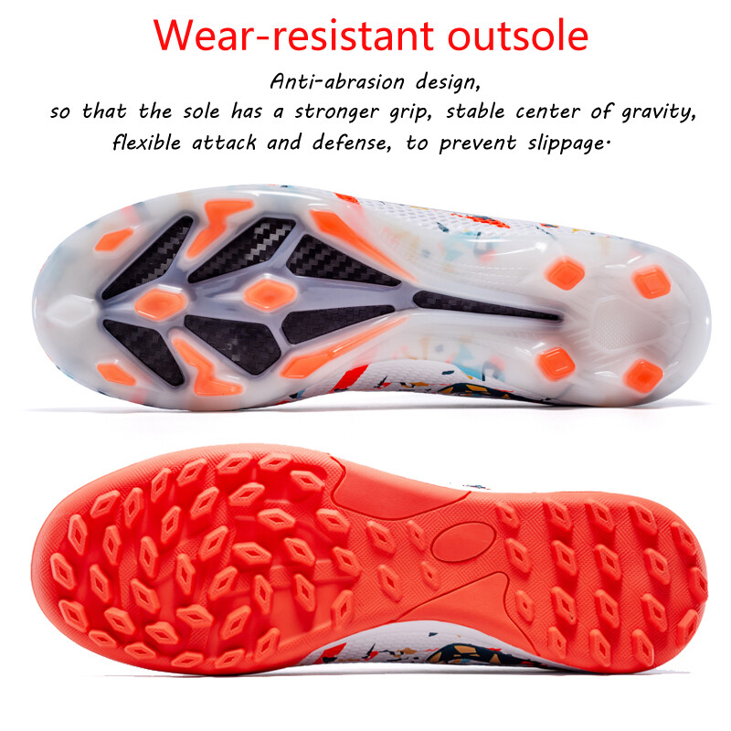 Profesionalne nogometne kopačke Drop Shipping Unisex prozračne mekane muške nogometne cipele s dugim šiljcima Nogometne kopačke Cipele za dvoranske sportove