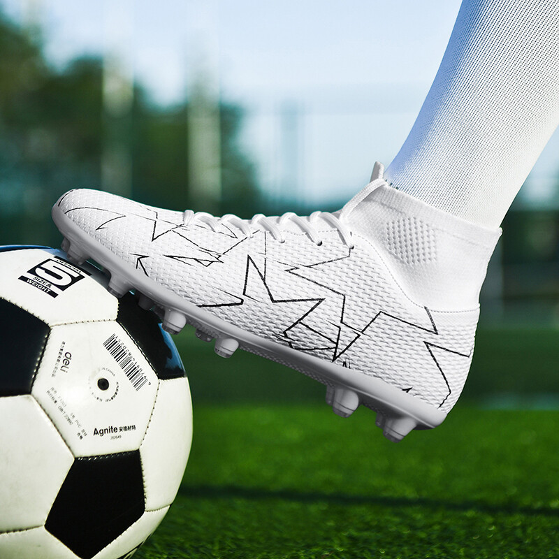 Crampoane de fotbal pentru bărbați, respirabile, în aer liber, cu vârfuri lungi, pantofi de antrenament rezistenti la uzură, livrare picătură, ultra-ușoare, anti-alunecare, confortabile