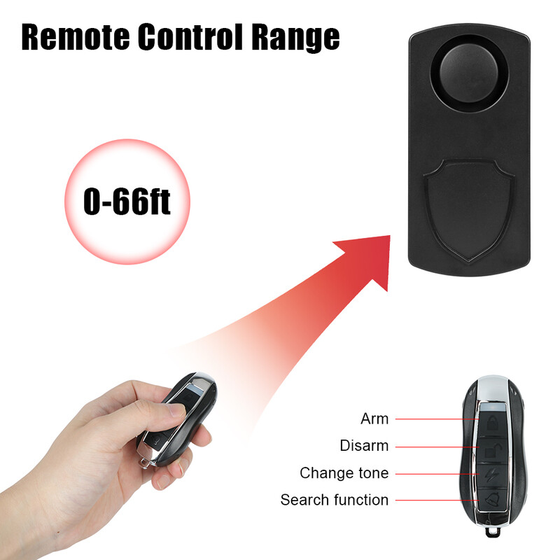 Motocikla brīdinājuma signalizācijas sistēma ar tālvadības pulti, vibrācijas detektora drošības sensoriem, viedais brīdinājums elektriskajam velosipēdam