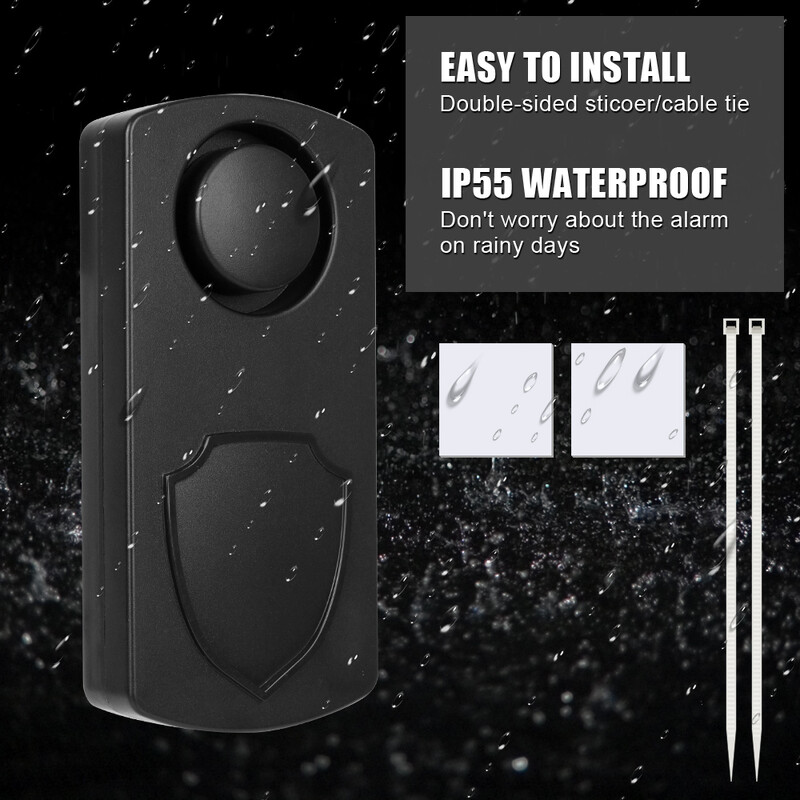 Motocikla brīdinājuma signalizācijas sistēma ar tālvadības pulti, vibrācijas detektora drošības sensoriem, viedais brīdinājums elektriskajam velosipēdam