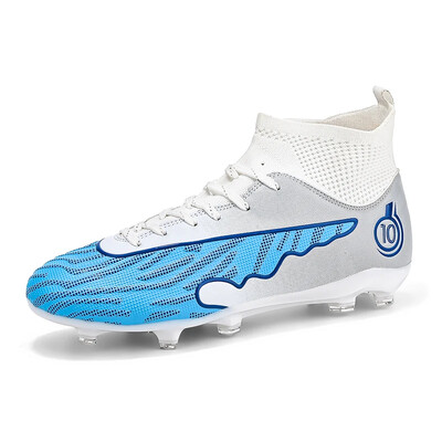 Ανδρικά παπούτσια ποδοσφαίρου Υψηλής ποιότητας παπούτσια ποδοσφαίρου ψηλά παπούτσια ποδοσφαίρου προπόνησης στον αστράγαλο Αντιολισθητικά αθλητικά εξαιρετικά ελαφριά προπονητικά παπούτσια