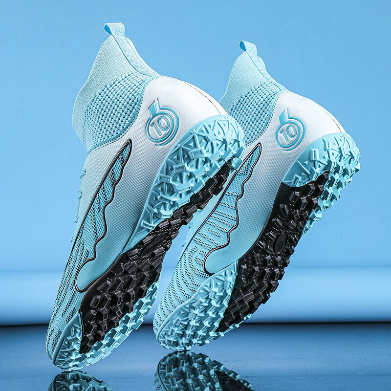 Ανδρικά παπούτσια ποδοσφαίρου Υψηλής ποιότητας παπούτσια ποδοσφαίρου ψηλά παπούτσια ποδοσφαίρου προπόνησης στον αστράγαλο Αντιολισθητικά αθλητικά εξαιρετικά ελαφριά προπονητικά παπούτσια