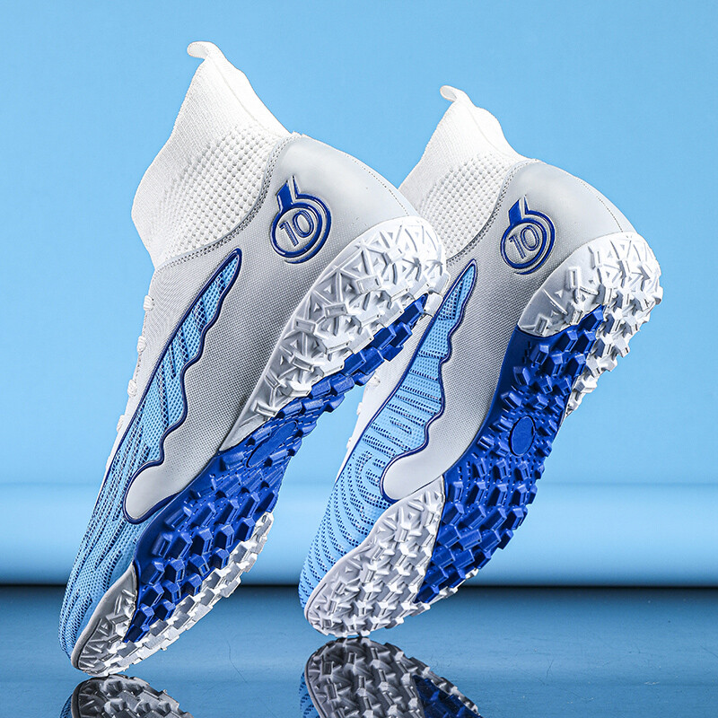 Ανδρικά παπούτσια ποδοσφαίρου Υψηλής ποιότητας παπούτσια ποδοσφαίρου ψηλά παπούτσια ποδοσφαίρου προπόνησης στον αστράγαλο Αντιολισθητικά αθλητικά εξαιρετικά ελαφριά προπονητικά παπούτσια