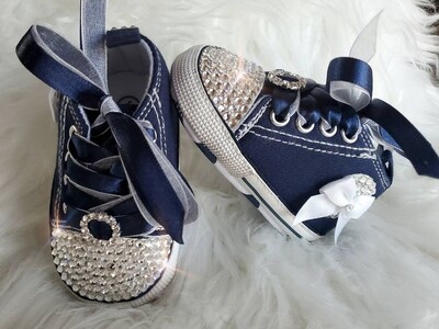Roosa isikupärastatud nimi Baby Shoes Poiss Tüdruk Esimene kõndimine Lastetoas Deco Glitter Kohandatud Baby Shower Tossud